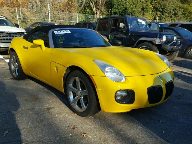 1G2MG35X57Y140064 - 2007 PONTIAC SOLSTICE G YELLOW photo 1