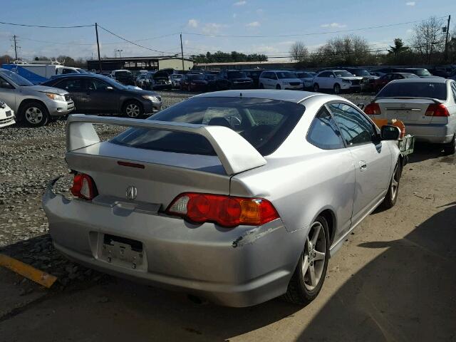 JH4DC53042C007616 - 2002 ACURA RSX TYPE-S SILVER photo 4