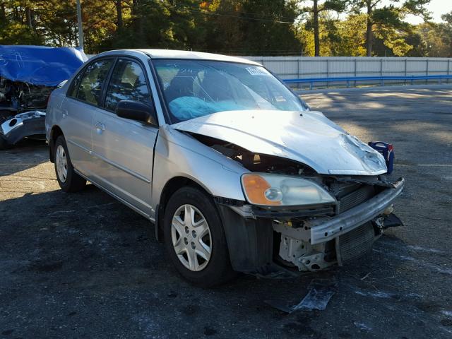 2HGES15563H606978 - 2003 HONDA CIVIC LX SILVER photo 1