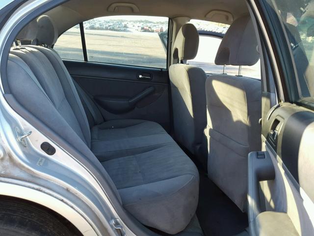 2HGES15563H606978 - 2003 HONDA CIVIC LX SILVER photo 6