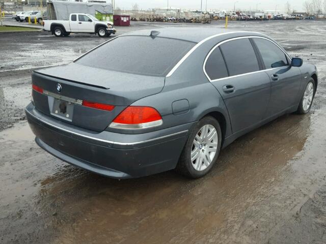 WBAGN63472DR03014 - 2002 BMW 745 LI GRAY photo 4