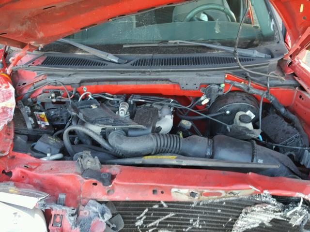 1FTZX1720YNB14577 - 2000 FORD F150 RED photo 7