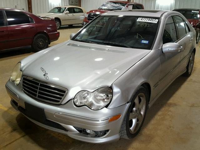 WDBRF40J95A713890 - 2005 MERCEDES-BENZ C 230K SPO SILVER photo 2