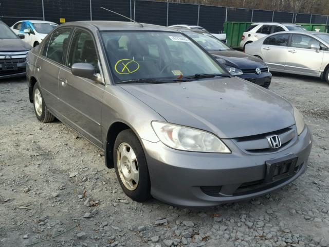 JHMES96625S001578 - 2005 HONDA CIVIC HYBR CHARCOAL photo 1