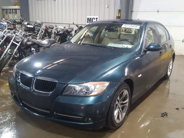 WBAVC93598K036517 - 2008 BMW 328 XI GREEN photo 2