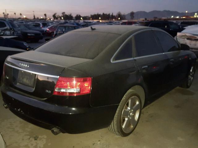 WAUAH74F98N012504 - 2008 AUDI A6 3.2 BLACK photo 4