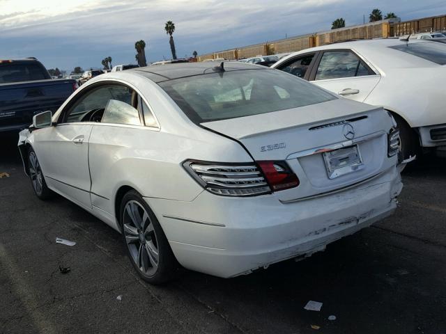 WDDKJ5KB1EF249371 - 2014 MERCEDES-BENZ E 350 WHITE photo 3