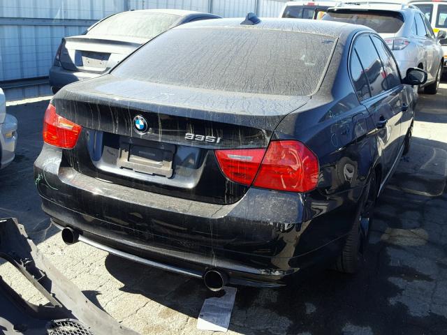 WBAPM77549NL94516 - 2009 BMW 335 I BLACK photo 4