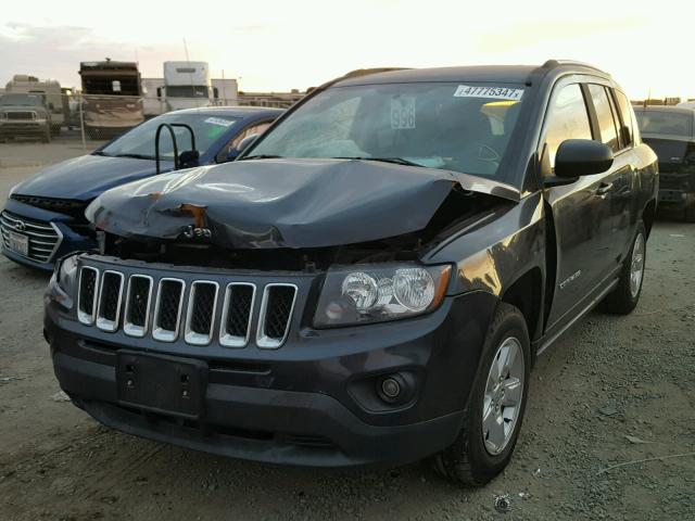 1C4NJCBA2FD386433 - 2015 JEEP COMPASS SP BLACK photo 2