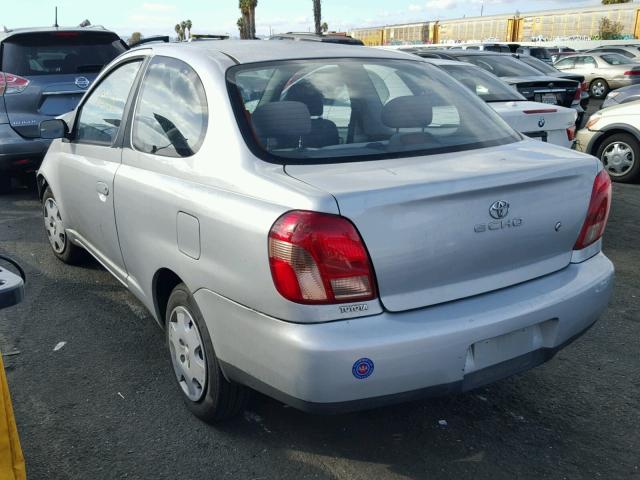 JTDAT123810168852 - 2001 TOYOTA ECHO SILVER photo 3