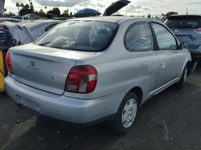 JTDAT123810168852 - 2001 TOYOTA ECHO SILVER photo 4