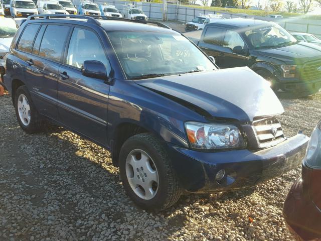 JTEEP21A070223293 - 2007 TOYOTA HIGHLANDER BLUE photo 1