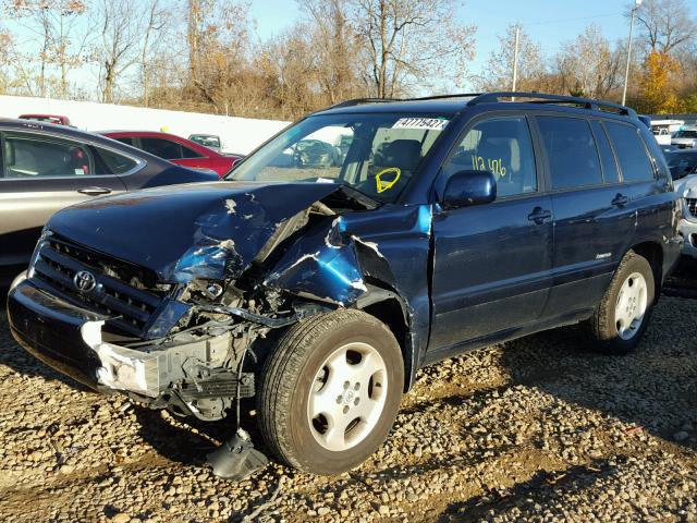 JTEEP21A070223293 - 2007 TOYOTA HIGHLANDER BLUE photo 9