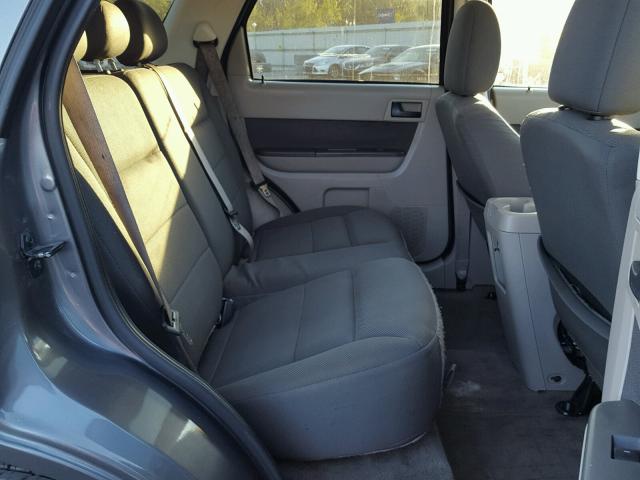 1FMCU03779KB27898 - 2009 FORD ESCAPE XLT GRAY photo 6