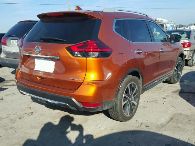 5N1AT2MV6HC764311 - 2017 NISSAN ROGUE SV ORANGE photo 4