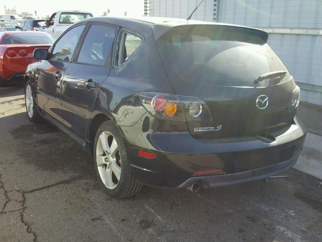 JM1BK143661432706 - 2006 MAZDA 3 HATCHBAC BLACK photo 3