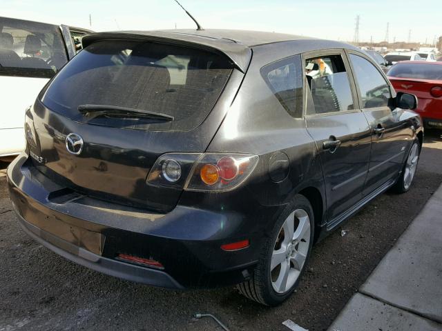 JM1BK143661432706 - 2006 MAZDA 3 HATCHBAC BLACK photo 4