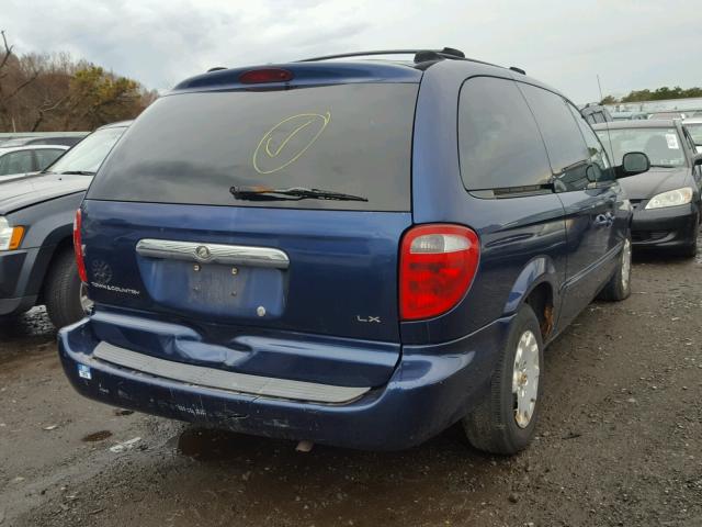 2C4GP44382R652816 - 2002 CHRYSLER TOWN & COU BLUE photo 4