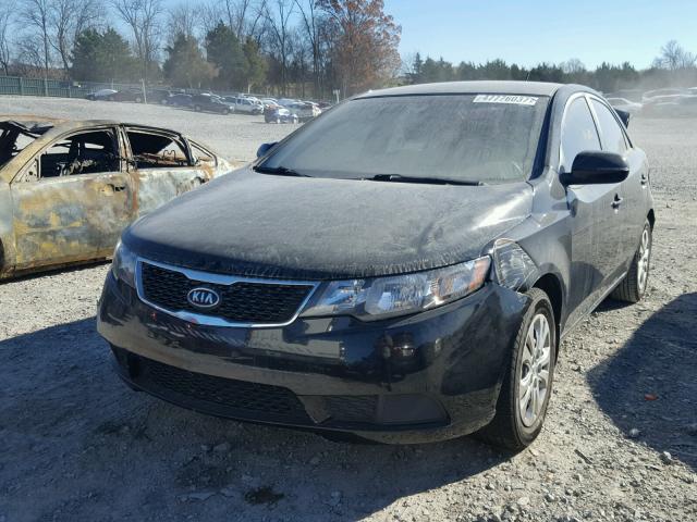 KNAFU4A29B5400888 - 2011 KIA FORTE EX BLACK photo 2