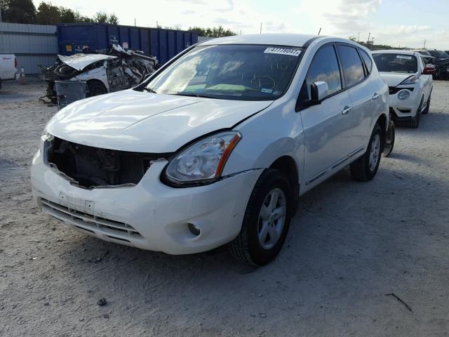 JN8AS5MT8DW522110 - 2013 NISSAN ROGUE S WHITE photo 2