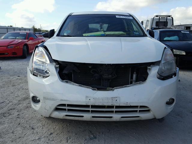 JN8AS5MT8DW522110 - 2013 NISSAN ROGUE S WHITE photo 9