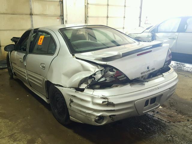 1G2NE52F32C224830 - 2002 PONTIAC GRAND AM S 银色 照片 3