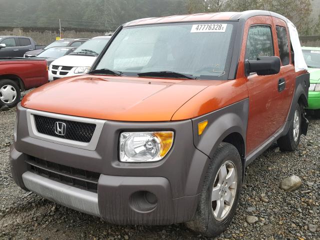 5J6YH27654L037870 - 2004 HONDA ELEMENT EX ORANGE photo 2