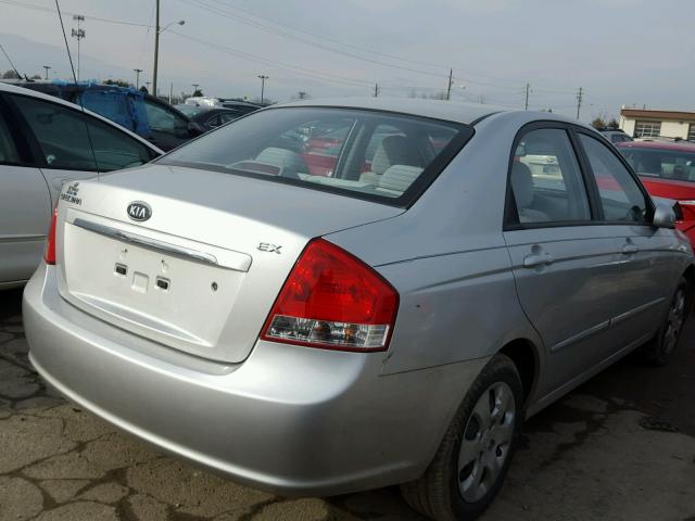 KNAFE221995630142 - 2009 KIA SPECTRA EX SILVER photo 4