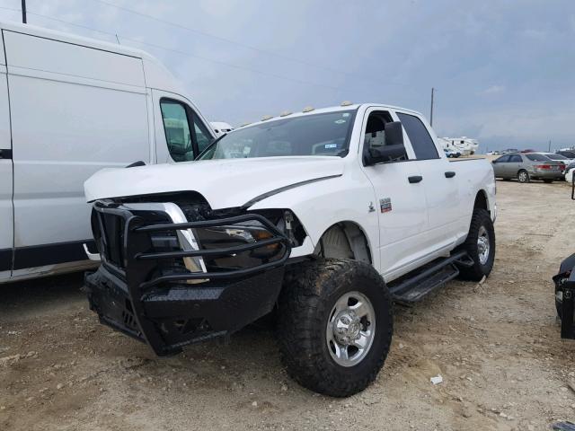 3C6UD5CLXCG193905 - 2012 DODGE RAM 2500 S WHITE photo 2