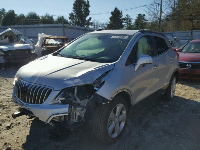 KL4CJESB6GB745317 - 2016 BUICK ENCORE SILVER photo 2