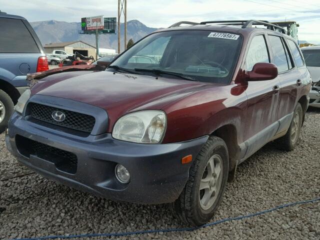 KM8SC73E74U750294 - 2004 HYUNDAI SANTA FE G MAROON photo 2