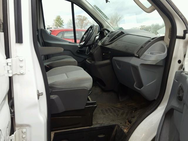 1FTNR1ZMXFKA89175 - 2015 FORD TRANSIT T- WHITE photo 5