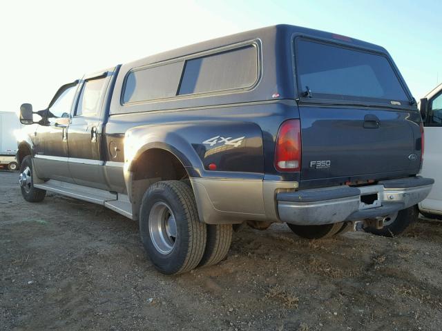 1FTWW33F0YEB99060 - 2000 FORD F350 SUPER BLUE photo 3