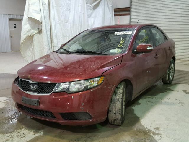 KNAFU4A29A5050886 - 2010 KIA FORTE EX RED photo 2