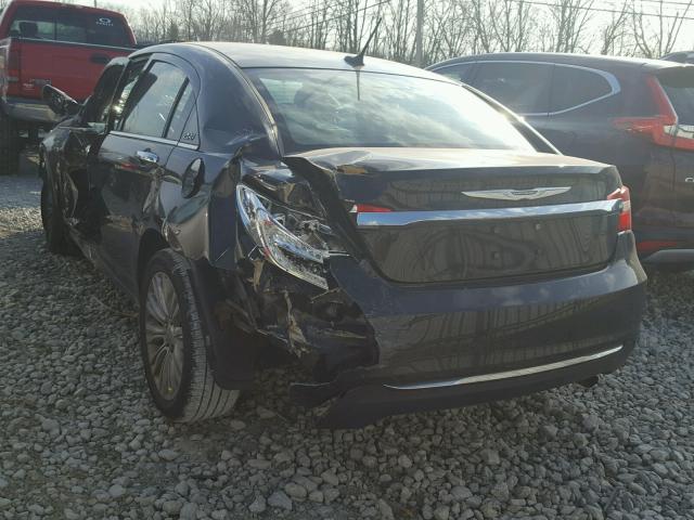 1C3CCBCB8CN176836 - 2012 CHRYSLER 200 LIMITE BLACK photo 3