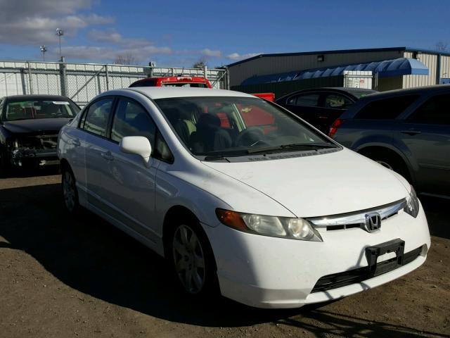 1HGFA16597L117750 - 2007 HONDA CIVIC LX WHITE photo 1