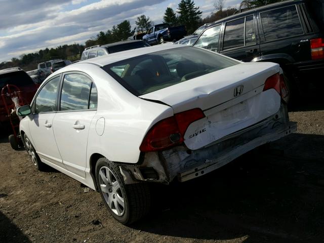 1HGFA16597L117750 - 2007 HONDA CIVIC LX WHITE photo 3