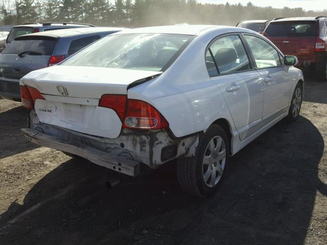 1HGFA16597L117750 - 2007 HONDA CIVIC LX WHITE photo 4