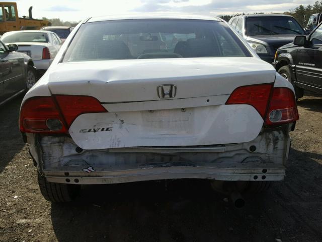 1HGFA16597L117750 - 2007 HONDA CIVIC LX WHITE photo 9