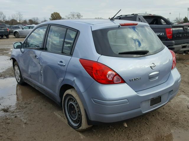 3N1BC13E79L415235 - 2009 NISSAN VERSA S BLUE photo 3