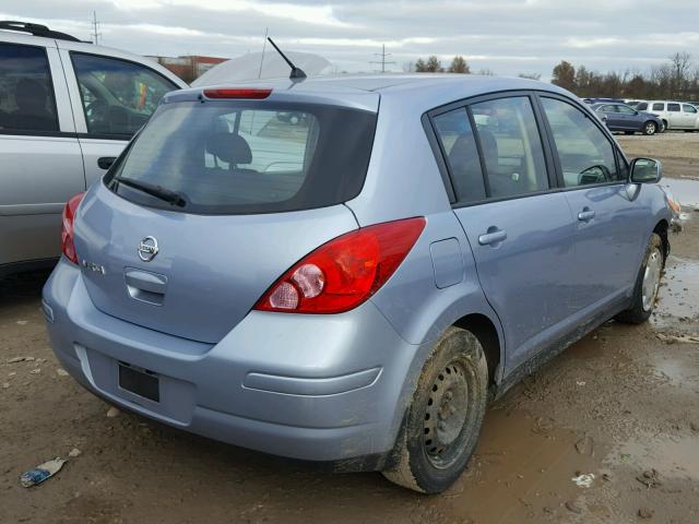 3N1BC13E79L415235 - 2009 NISSAN VERSA S BLUE photo 4