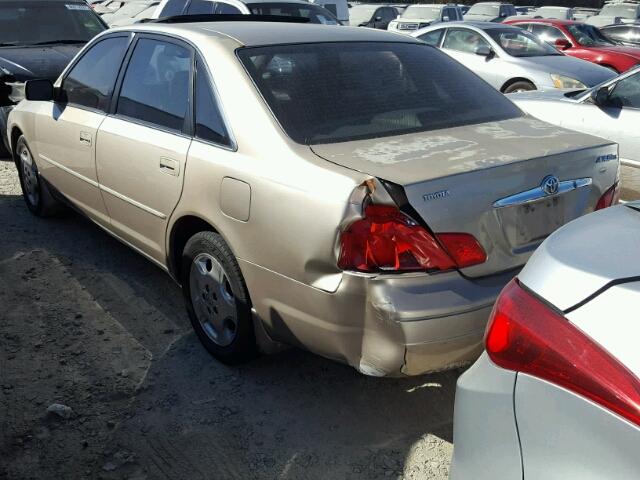 4T1BF28B54U371769 - 2004 TOYOTA AVALON XL BEIGE photo 3