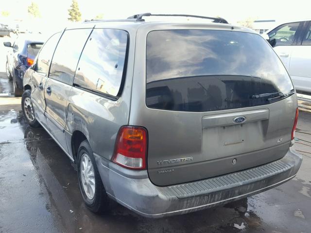 2FMZA51401BA61315 - 2001 FORD WINDSTAR L GRAY photo 3