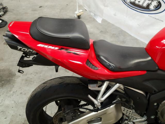 JH2PC37125M202836 - 2005 HONDA CBR600 RR RED photo 6