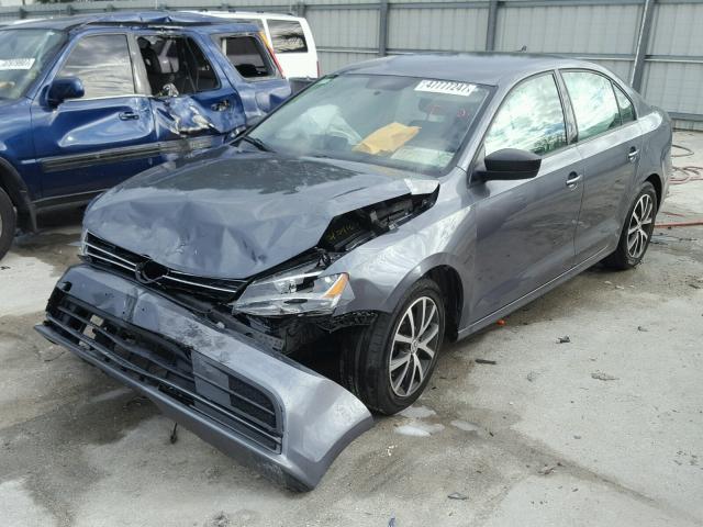 3VWD67AJ7GM221180 - 2016 VOLKSWAGEN JETTA SE BLUE photo 2