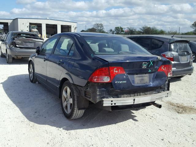 1HGFA16867L110863 - 2007 HONDA CIVIC EX 蓝色 照片 3