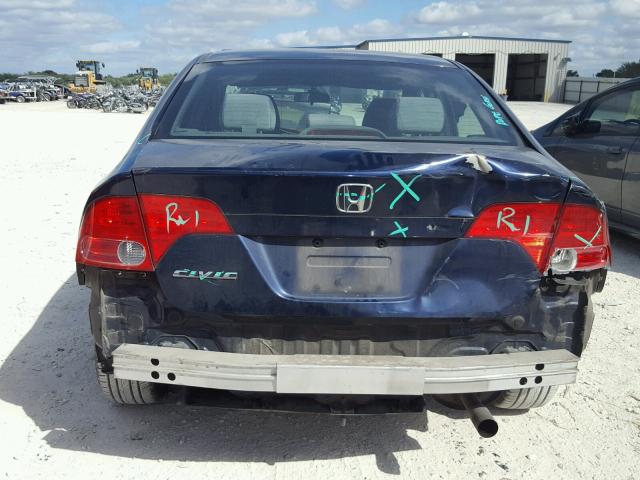 1HGFA16867L110863 - 2007 HONDA CIVIC EX 蓝色 照片 9