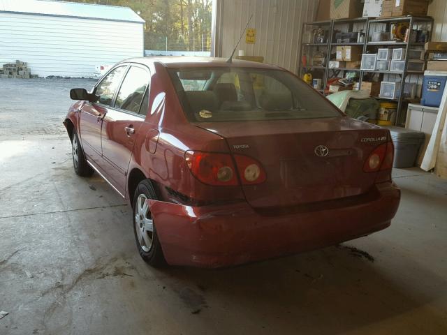 2T1BR32E48C906579 - 2008 TOYOTA COROLLA CE RED photo 3