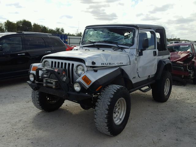 1J4FA69S64P743414 - 2004 JEEP WRANGLER / SILVER photo 2