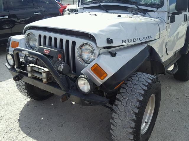 1J4FA69S64P743414 - 2004 JEEP WRANGLER / SILVER photo 9